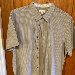 Calvin Klein short sleeve men’s button dress shirt